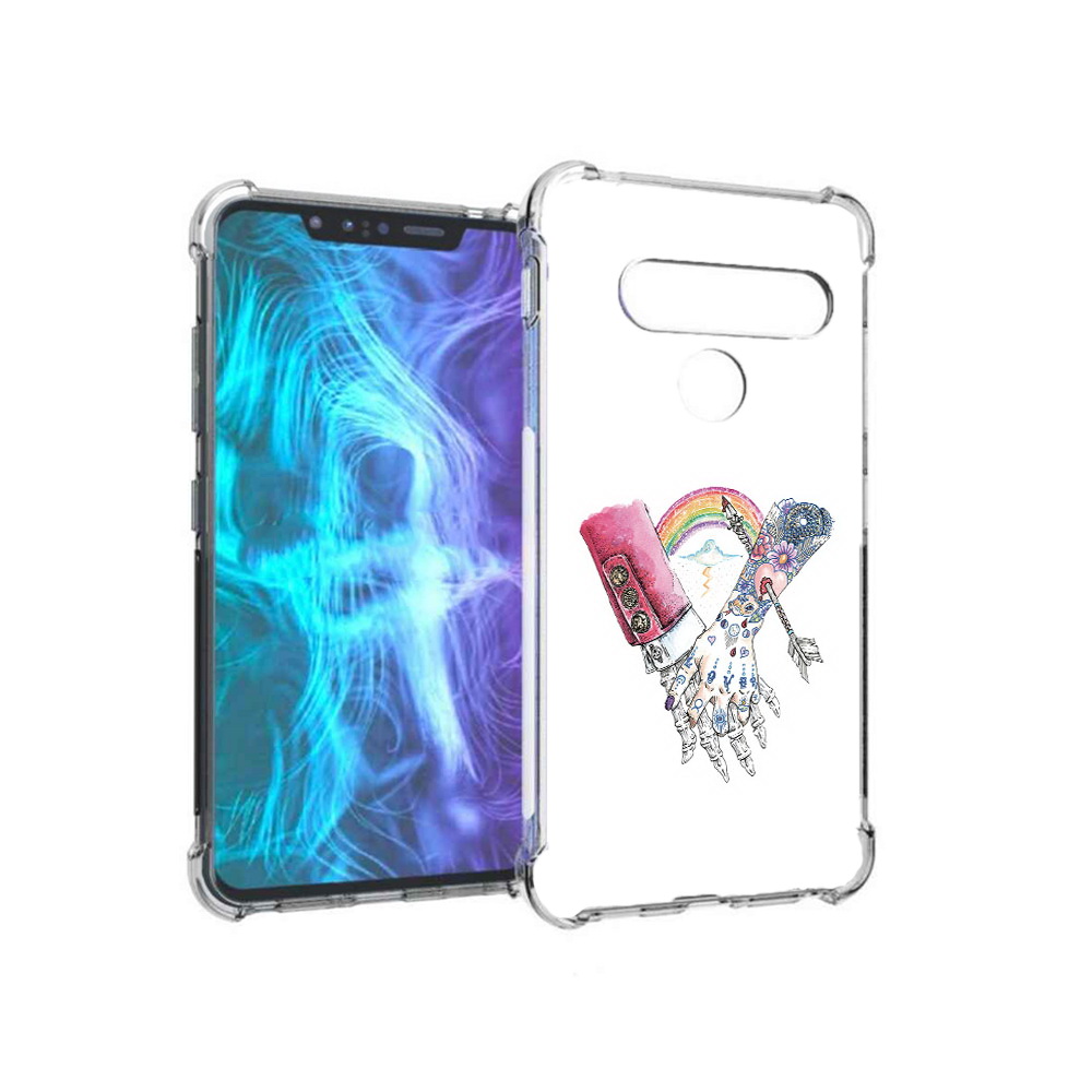 

Чехол MyPads Tocco для LG G8 абстракция руки в татуировках (PT135945.77.212), Tocco