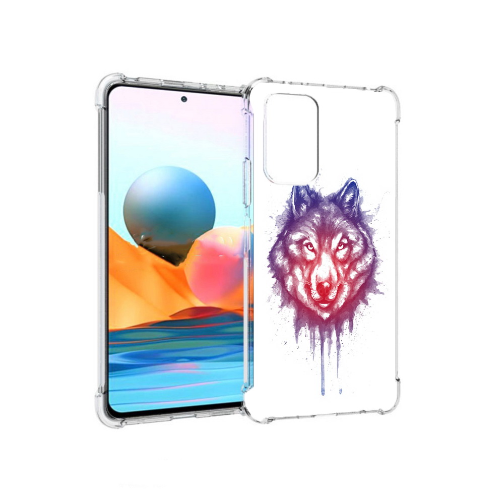 

Чехол MyPads Tocco для Xiaomi Redmi Note 10 Pro пушистый волк (PT158414.284.561), Прозрачный, Tocco