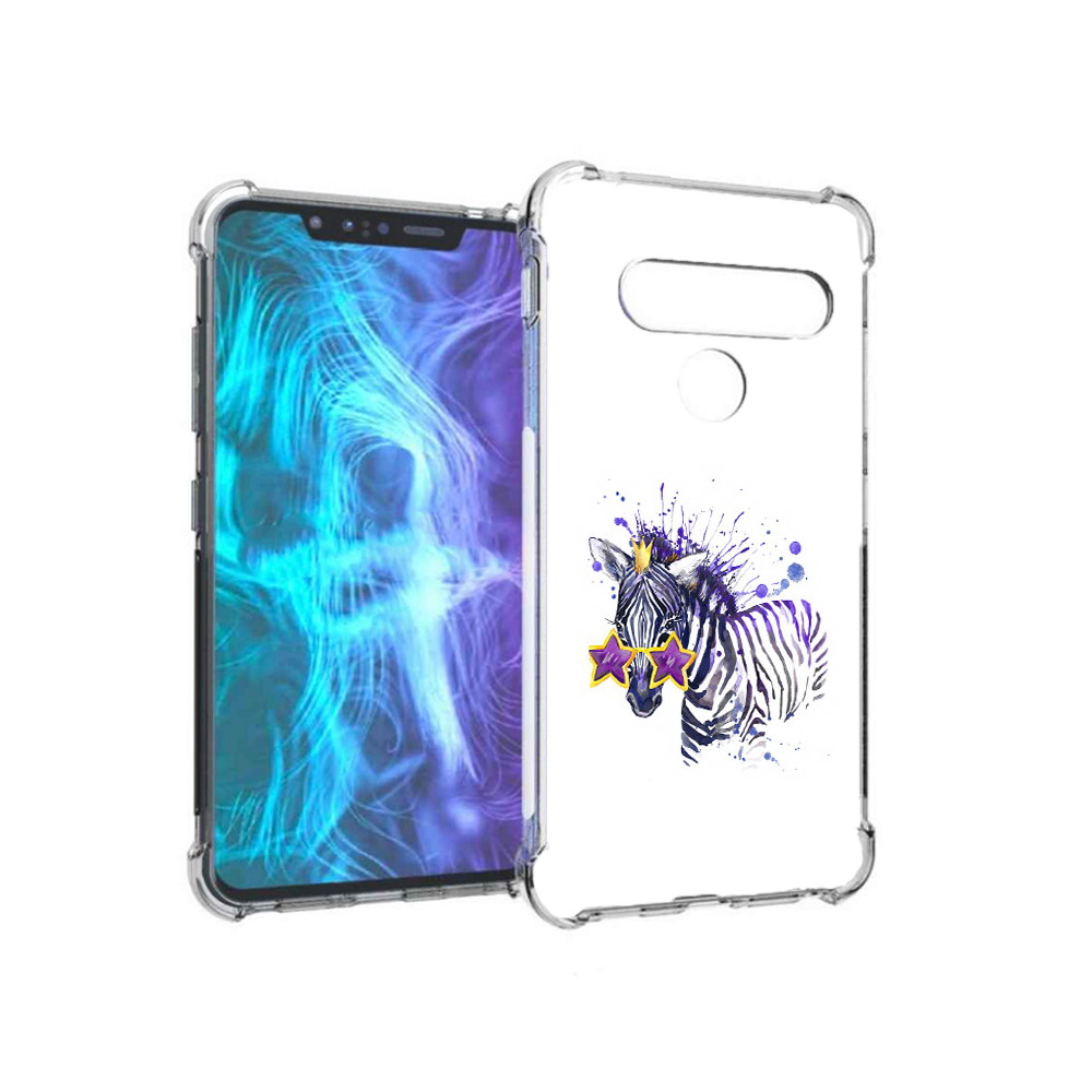 

Чехол MyPads Tocco для LG G8 акварельная зебра (PT135945.77.215), Tocco