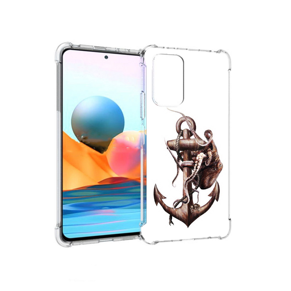 Чехол MyPads Tocco для Xiaomi Redmi Note 10 Pro ржавый якорь (PT158414.284.579)