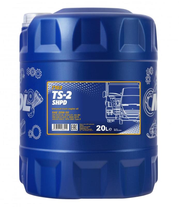 

Моторное масло MANNOL TS-2 SHPD 7102 20W-50 20 л.