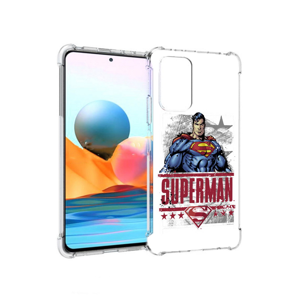 Чехол MyPads Tocco для Xiaomi Redmi Note 10 Pro рисунок супермен (PT158414.284.583)