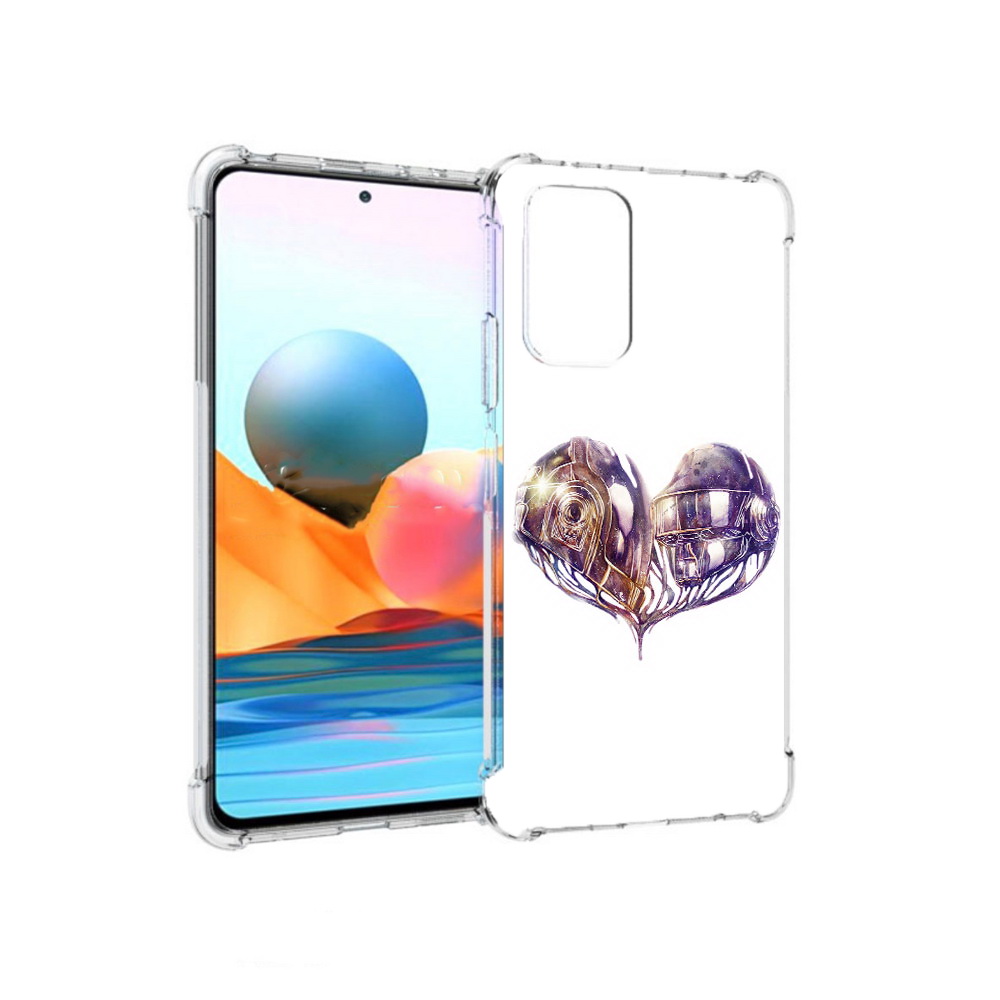 Чехол MyPads Tocco для Xiaomi Redmi Note 10 Pro сердце абстракция (PT158414.284.596)