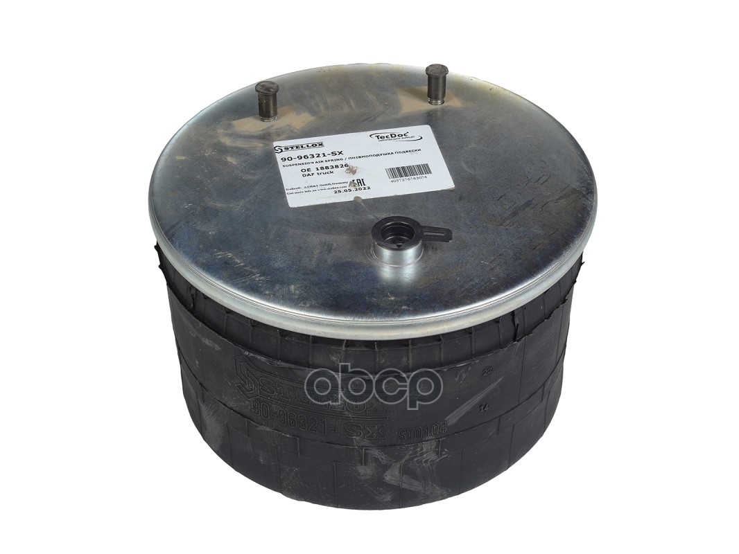 

90-96321-SX_пневмоподушка со стаканом! 2шп.M10 1штуц.M16 смещ.73 Поршень пластик 4отв.M12