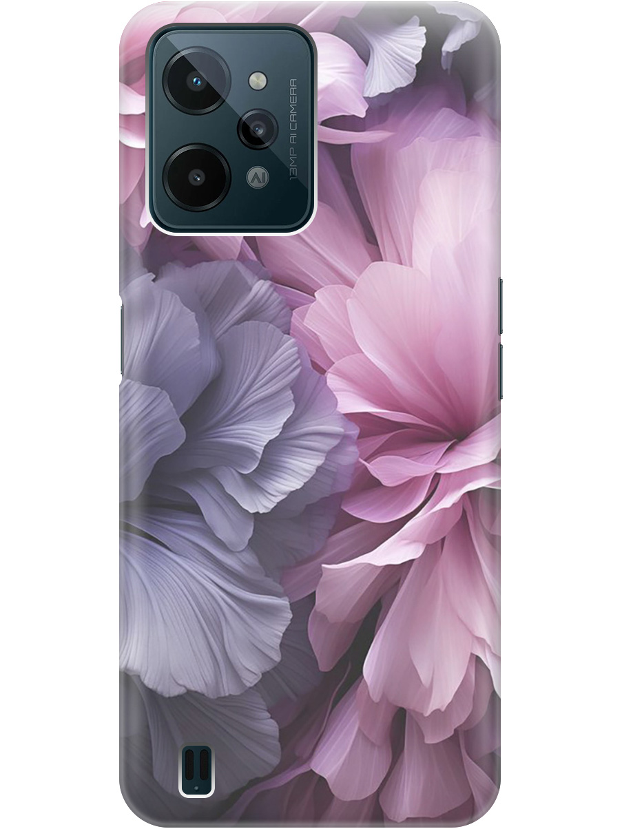 

Силиконовый чехол на realme C31 с рисунком "Розово-фиолетовые цветы", Розовый;фиолетовый, 20000578