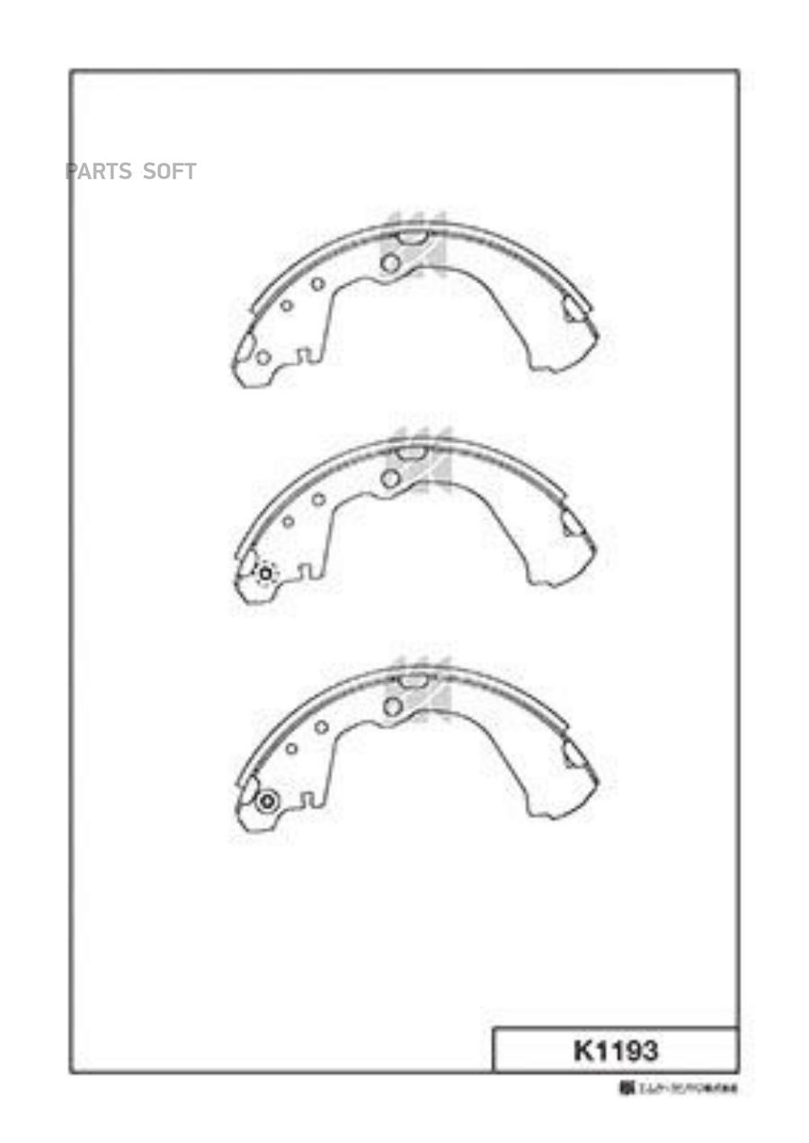

Тормозные колодки Kashiyama барабанные K1193