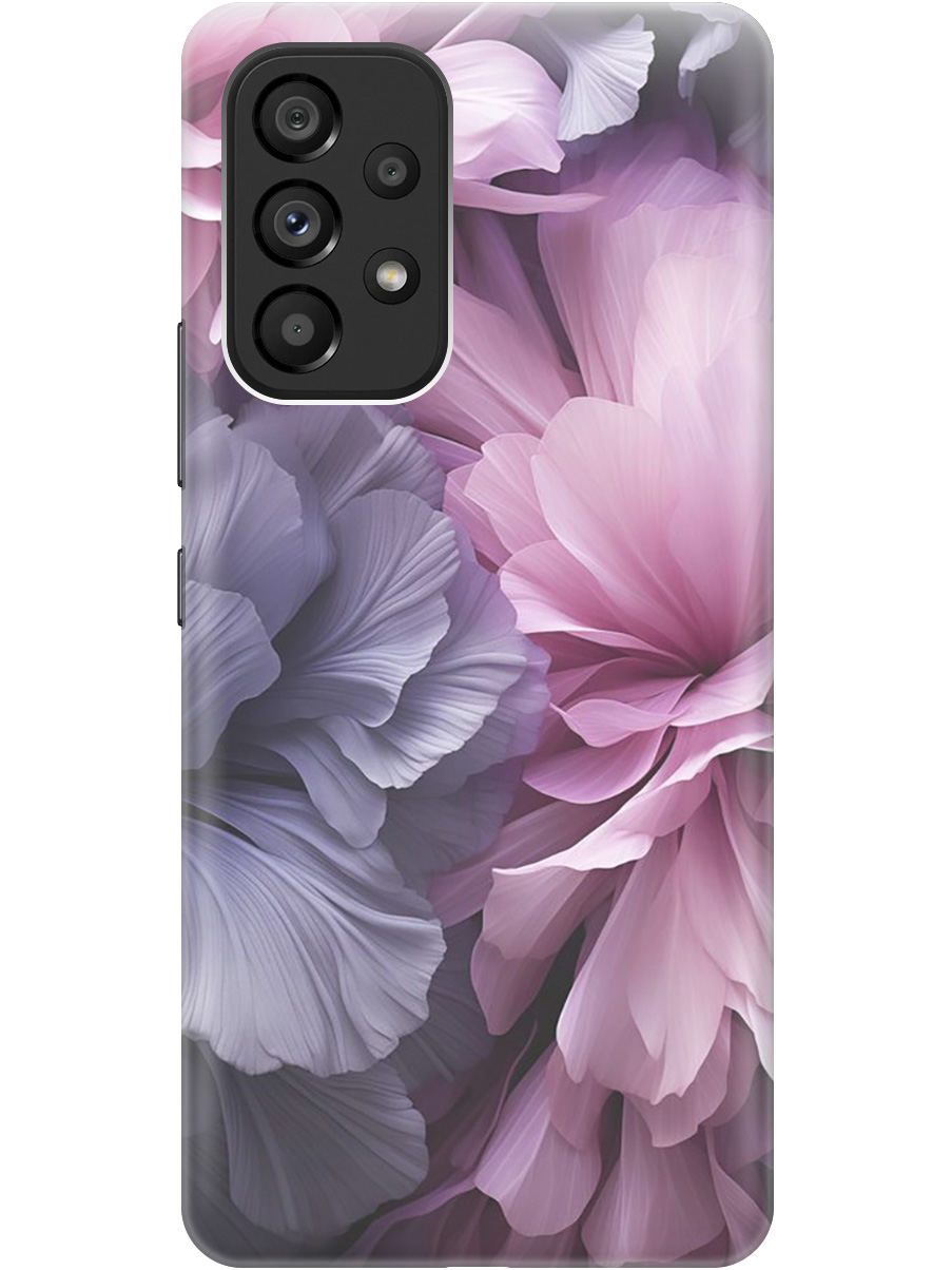 

Силиконовый чехол на Samsung Galaxy A53 5G с рисунком "Розово-фиолетовые цветы", Розовый;фиолетовый, 20000850
