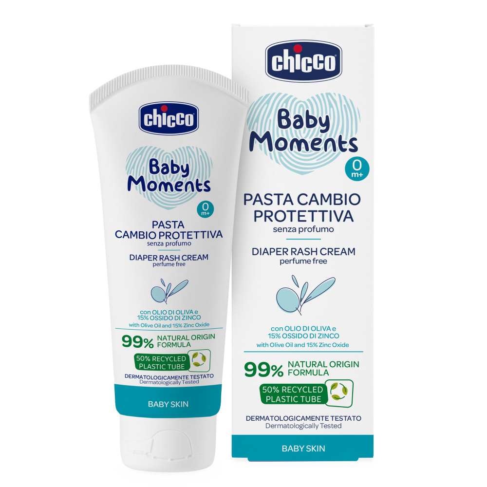 Крем под подгузник от опрелостей Chicco Baby Moments, 100 мл, 0+