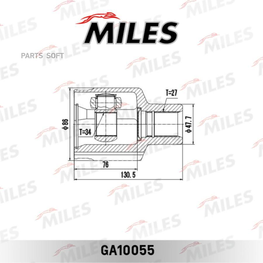 

ШРУС SSANGYONG KYRON 05-12/ACTYON 01-09/REXTON 02- внутр.