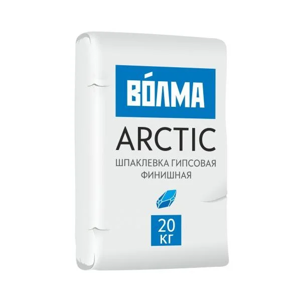 фото Шпаклевка гипсовая волма финишная arctic белая 20 кг