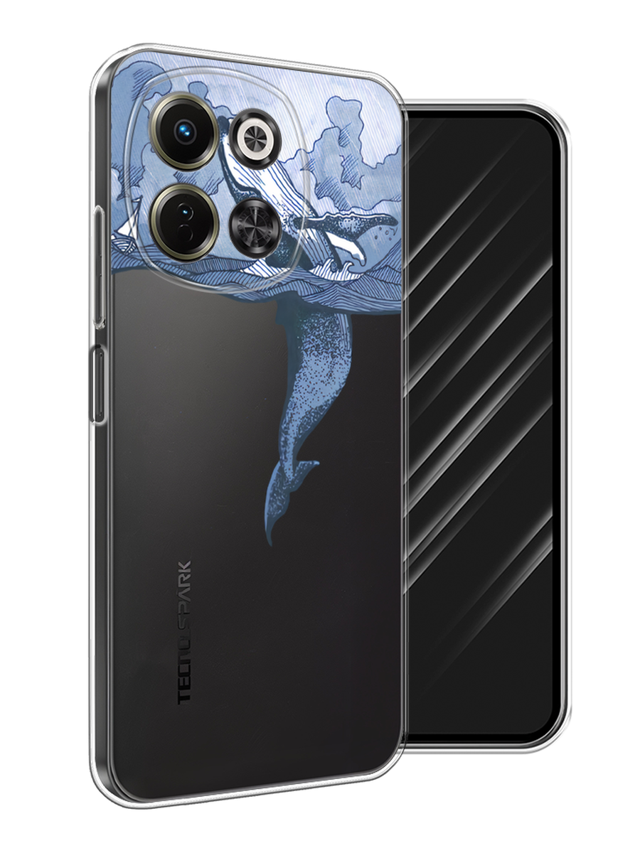 

Чехол Awog на Tecno Spark 30 5G "Два измерения", Голубой;черный;прозрачный, 309750-1