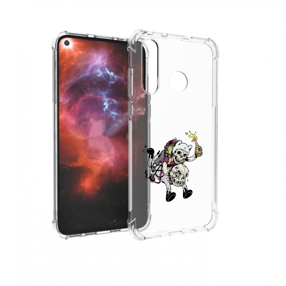 

Чехол бампер MyPads время приключений скелеты для Huawei Nova 4, Прозрачный, Tocco