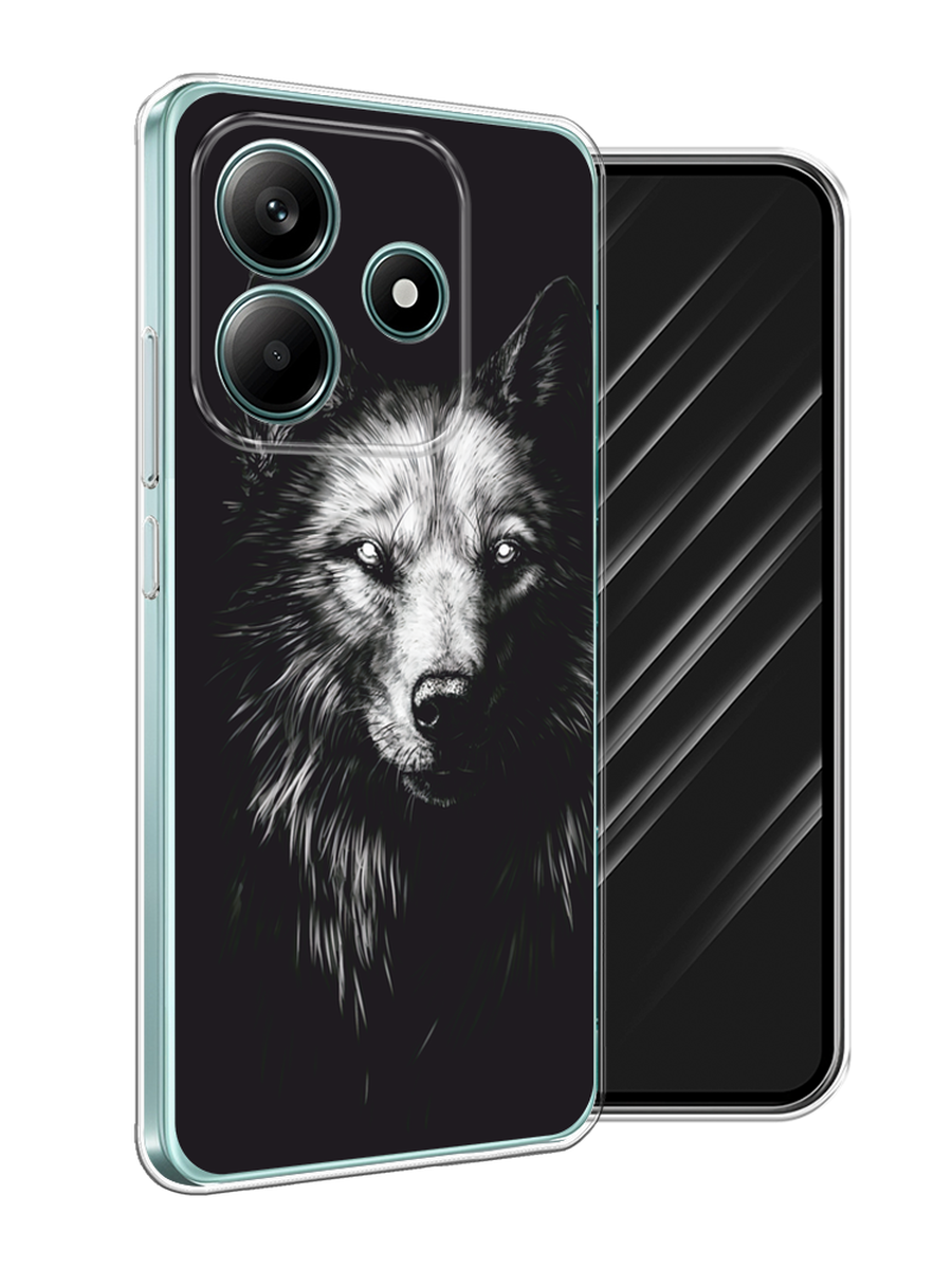 

Чехол Awog на Xiaomi Redmi Note 14 5G "Волк черно белый", Серый;бежевый;белый, 323850-1
