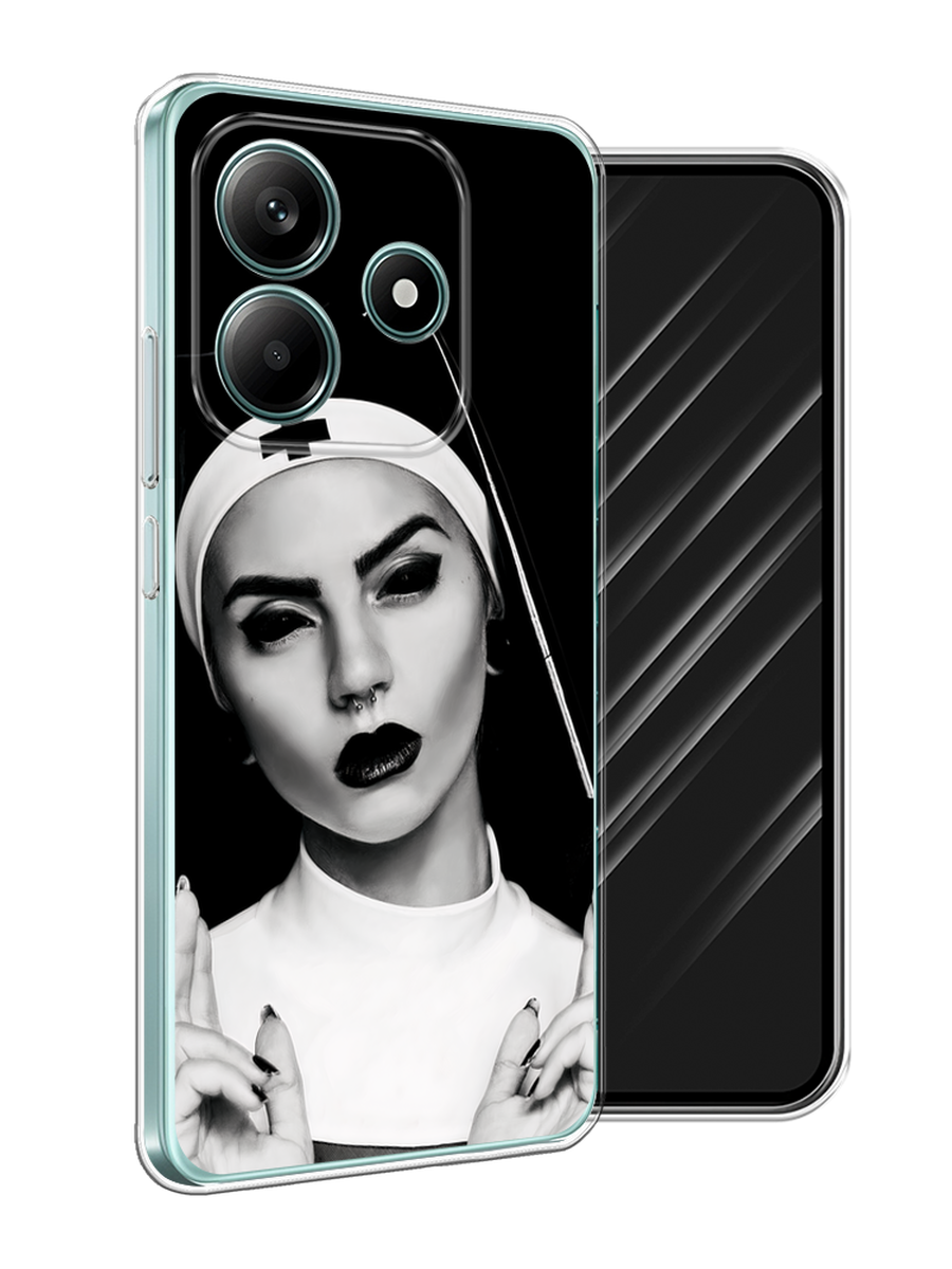 

Чехол Awog на Xiaomi Redmi Note 14 5G "Черная монашка", Серый;черный, 323850-1