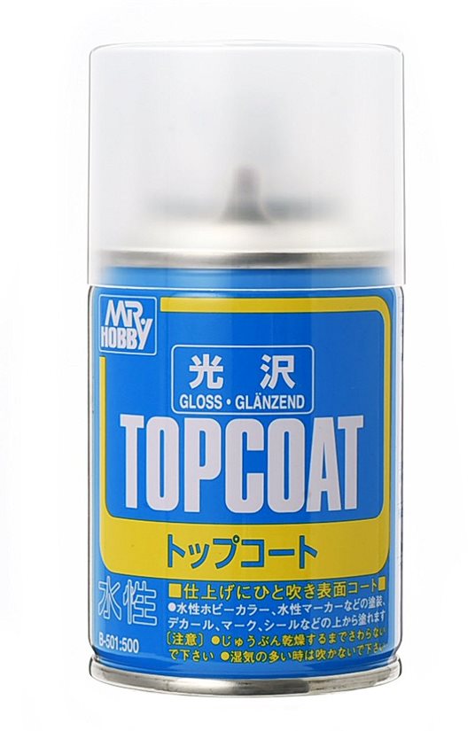 фото Лак gunze sangyo mr.hobby topcoat gloss spray прозрачный 86мл b-501