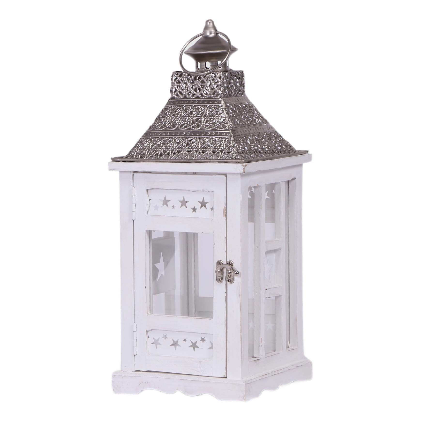 

Подсвечник-фонарь Boltze deco Kubino белый дерево