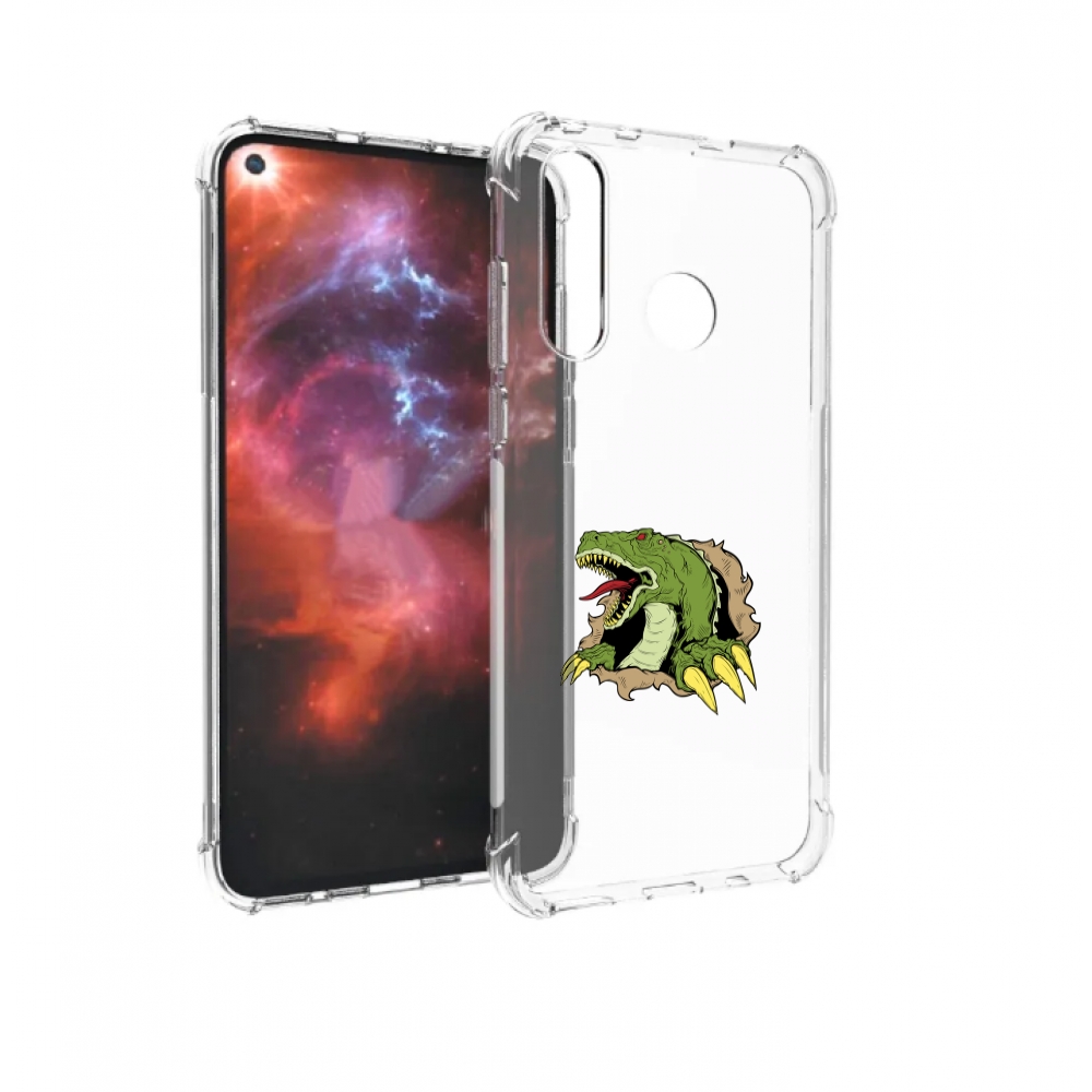 

Чехол бампер MyPads годзила для Huawei Nova 4 противоударный, Прозрачный, Tocco