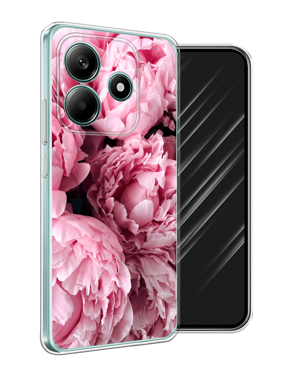 

Чехол Awog на Xiaomi Redmi Note 14 5G "Нежные пионы", Розовый;черный;белый, 323850-1