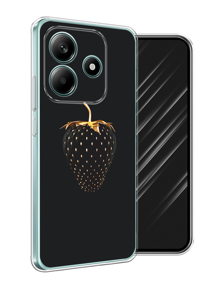 

Чехол Awog на Xiaomi Redmi Note 14 5G "Черно-золотая клубника", Черный;золотистый, 323850-1