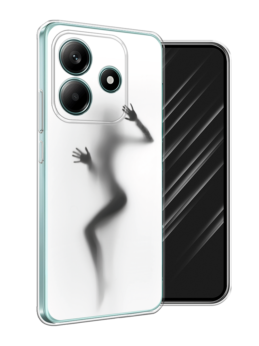 

Чехол Awog на Xiaomi Redmi Note 14 5G "Девушка в душе", Серый;белый;черный, 323850-1