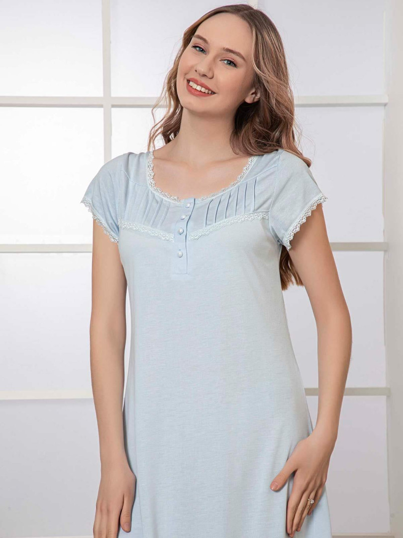 

Ночная сорочка женская Civil 22D642104SS1-2 синяя XL (товары доставляются из-за рубежа), 22D642104SS1-2