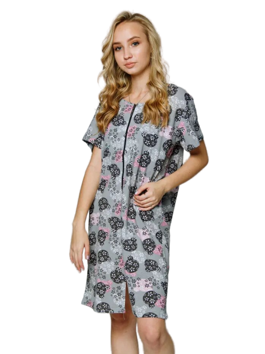 

Халат женский Ohana market Asiya серый 54 RU, Asiya