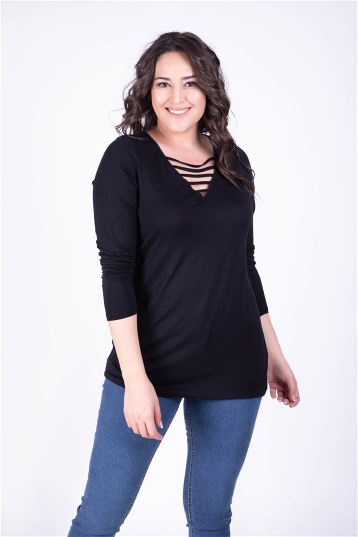 

Лонгслив женский My Line Moda 394 черный M (товары доставляются из-за рубежа), 394