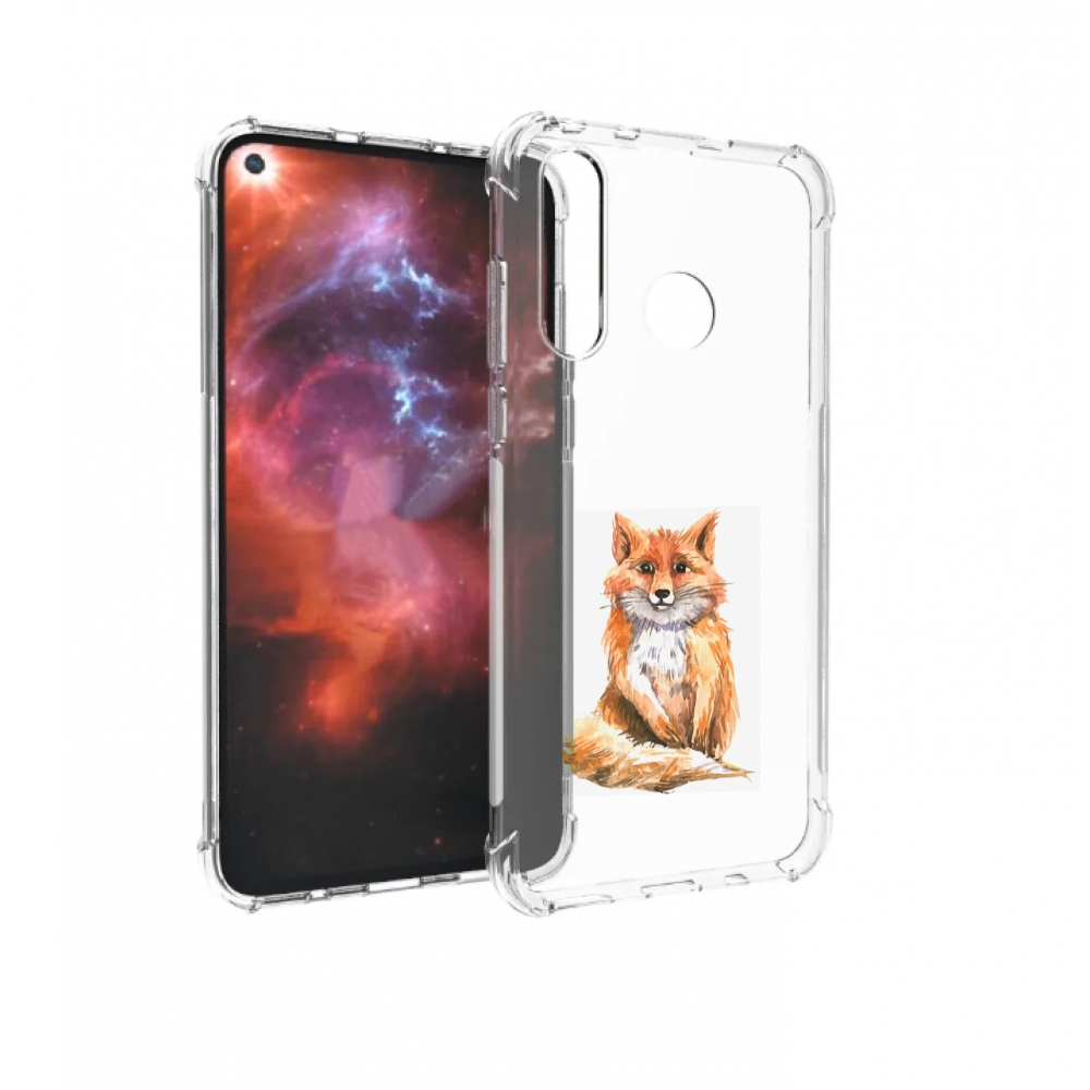 

Чехол бампер MyPads детская лиса для Huawei Nova 4 противоударный, Прозрачный, Tocco