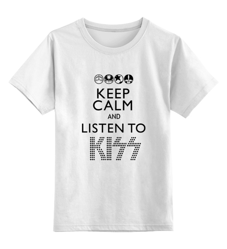 

Футболка детская Printio Kiss (кисс) цв. белый р. 104, Kiss (кисс)
