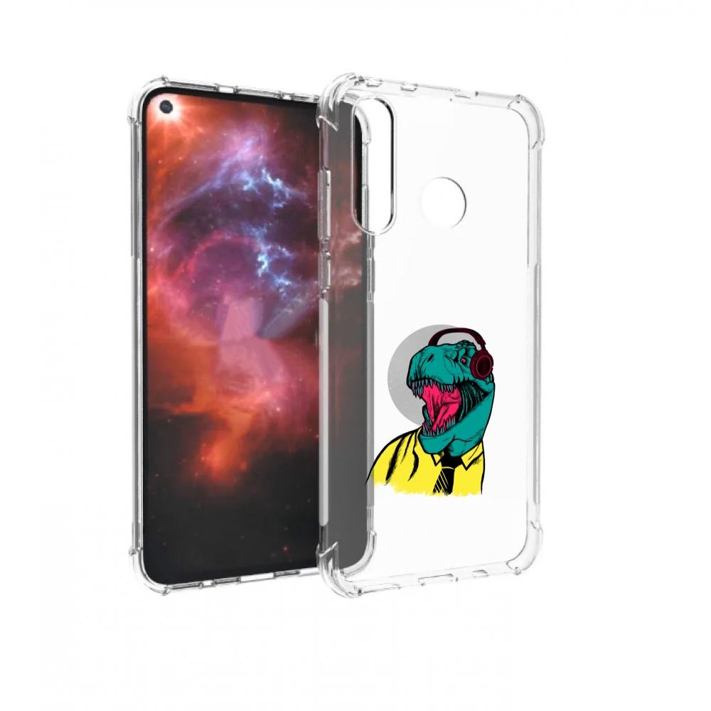 

Чехол бампер MyPads дино для Huawei Nova 4 противоударный, Прозрачный, Tocco