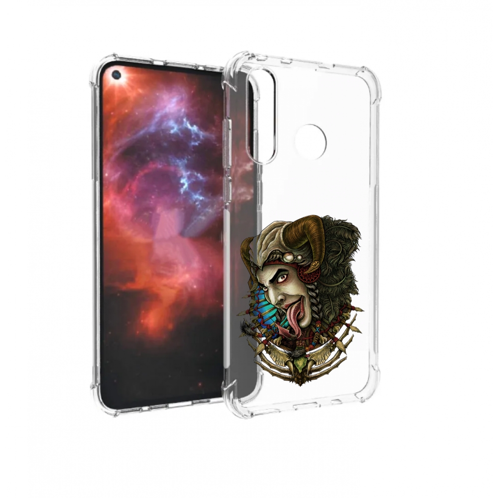 Чехол бампер MyPads длинный язык для Huawei Nova 4 противоударный