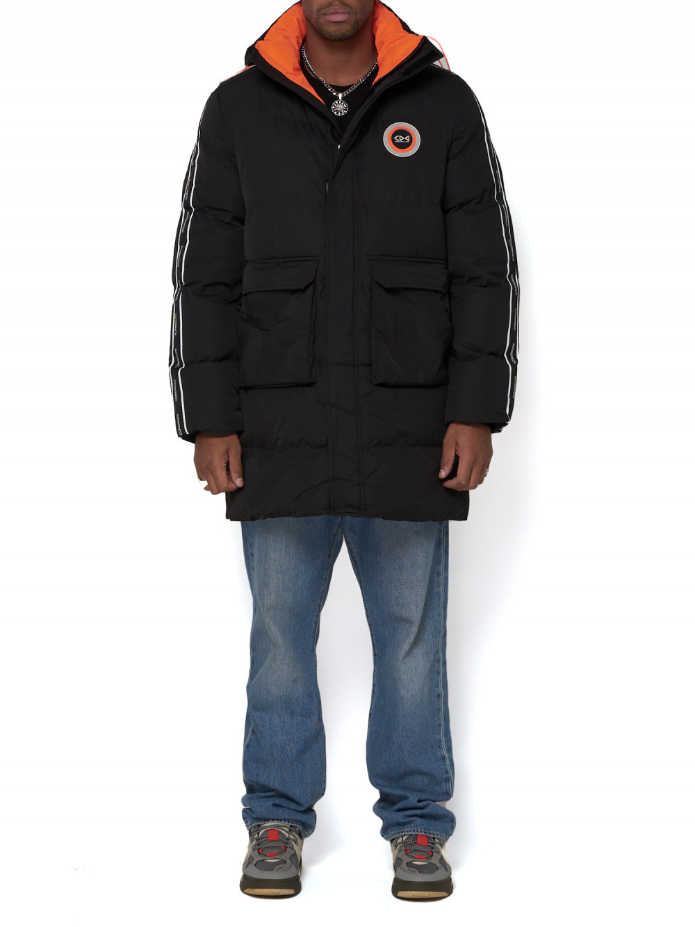 Спортивная куртка мужская NoBrand AD9009 черная M