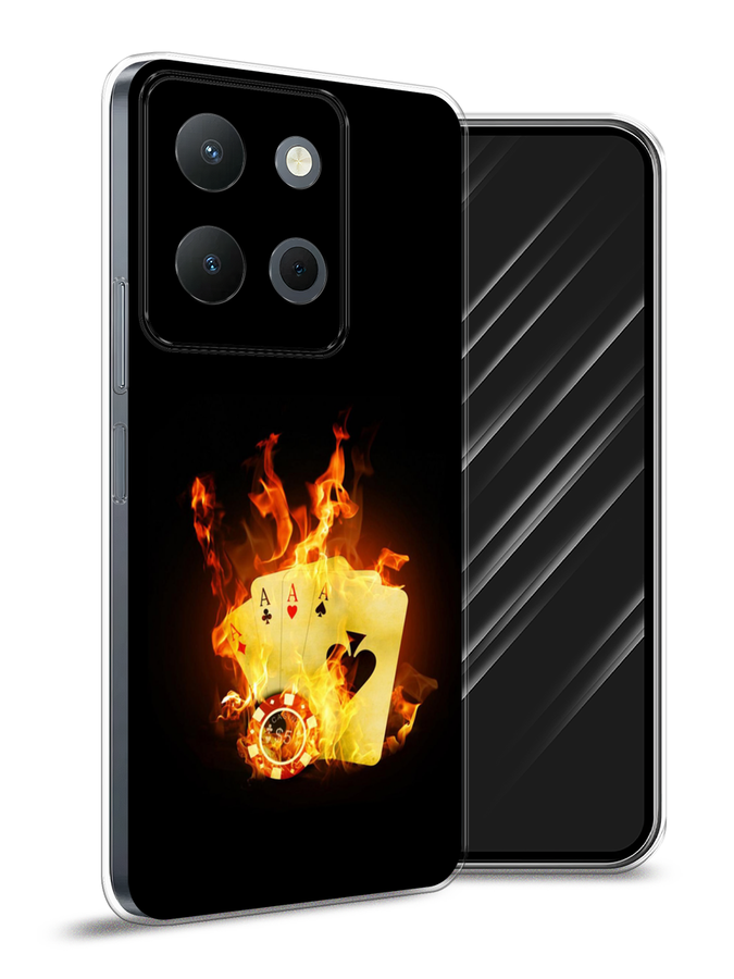 

Чехол Awog на Vivo Y36 4G "Горящие карты", Черный;оранжевый, 269250-1
