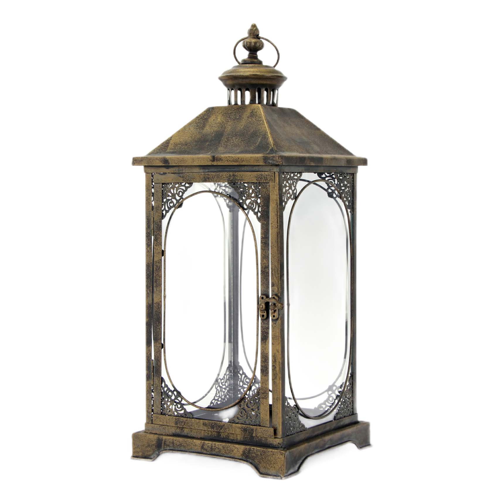 

Подсвечник-фонарь Boltze deco Elea коричневый металл
