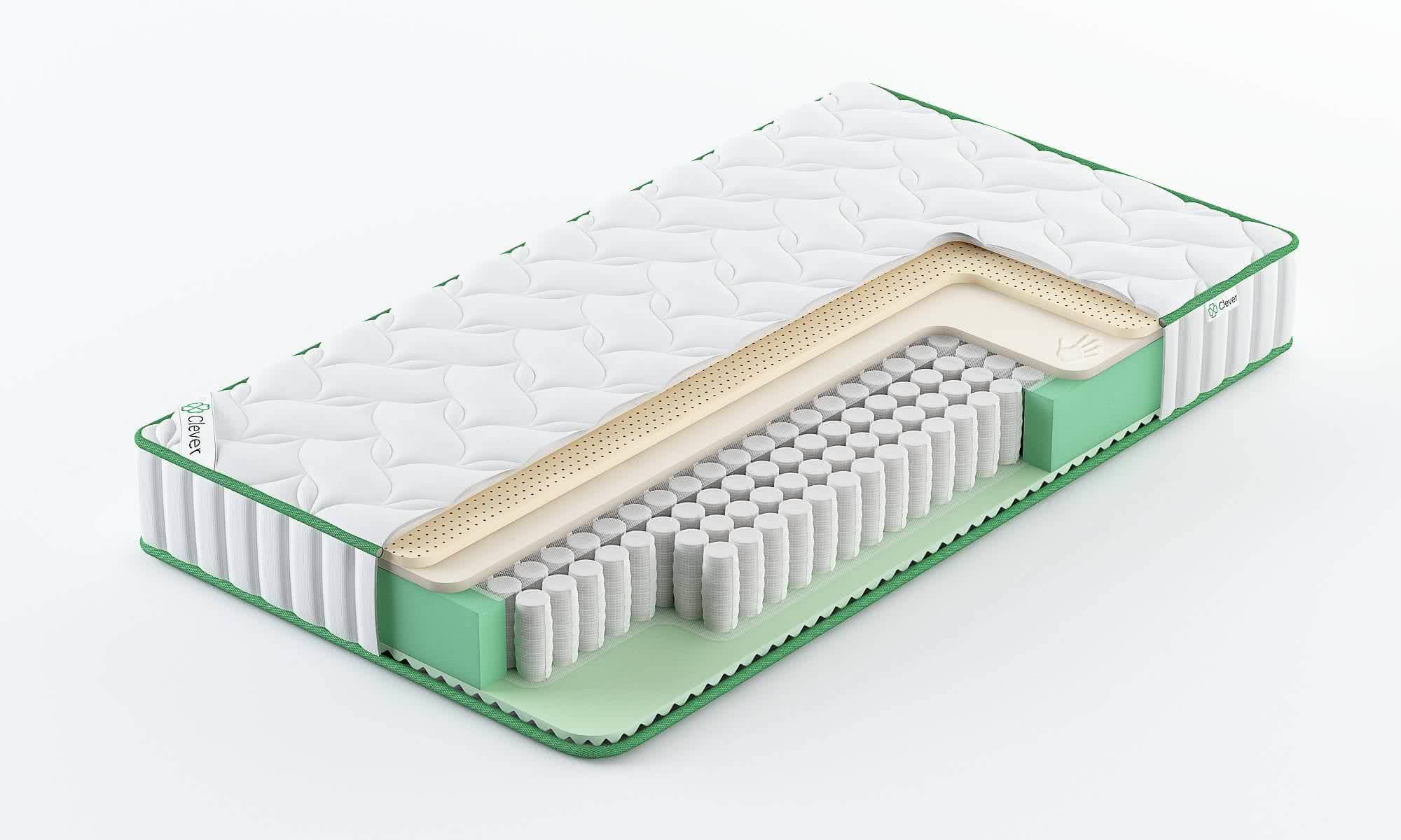 

Матрас Clever Leaf 180х195, Белый, CLEVER LEAF