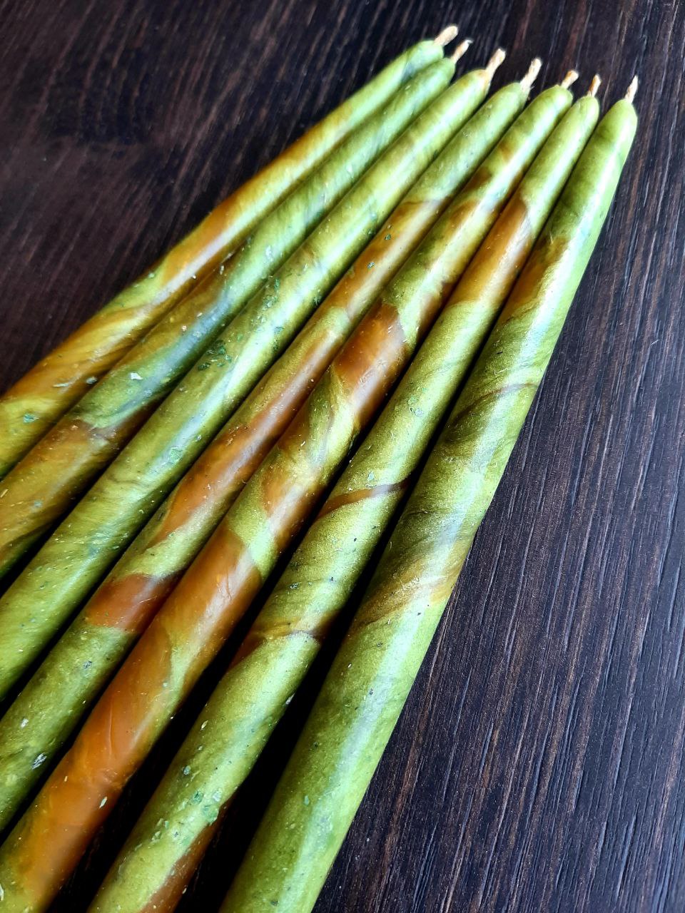 Свеча катанка Волшебные огни Базилик и Мята 1 шт