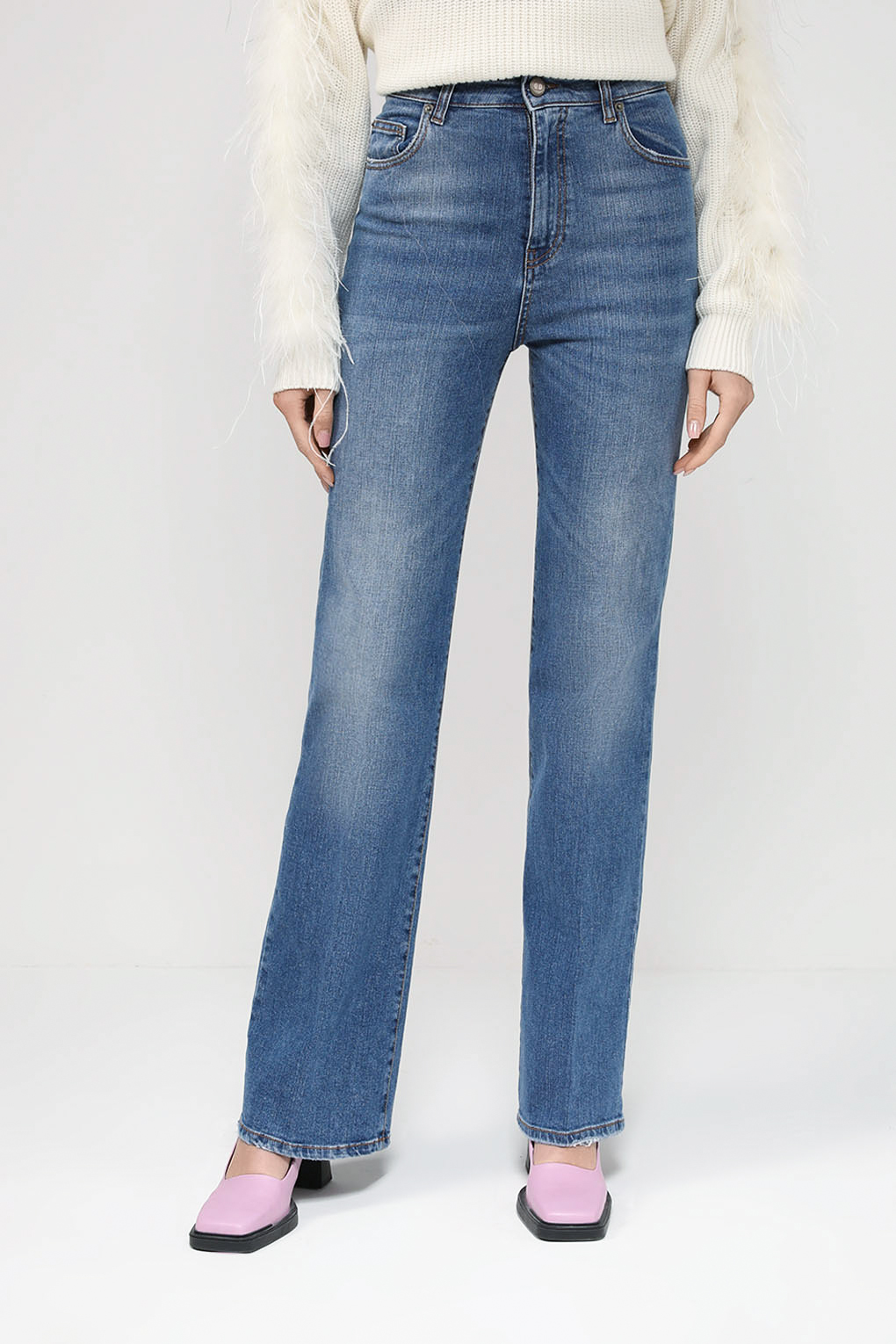 

Джинсы женские TWINSET 232TP2440 синие 26, Синий, 232TP2440
