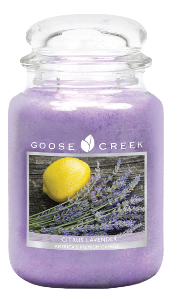 фото Ароматическая свеча goose creek citrus lavender (цитрус и лаванда) свеча 680г