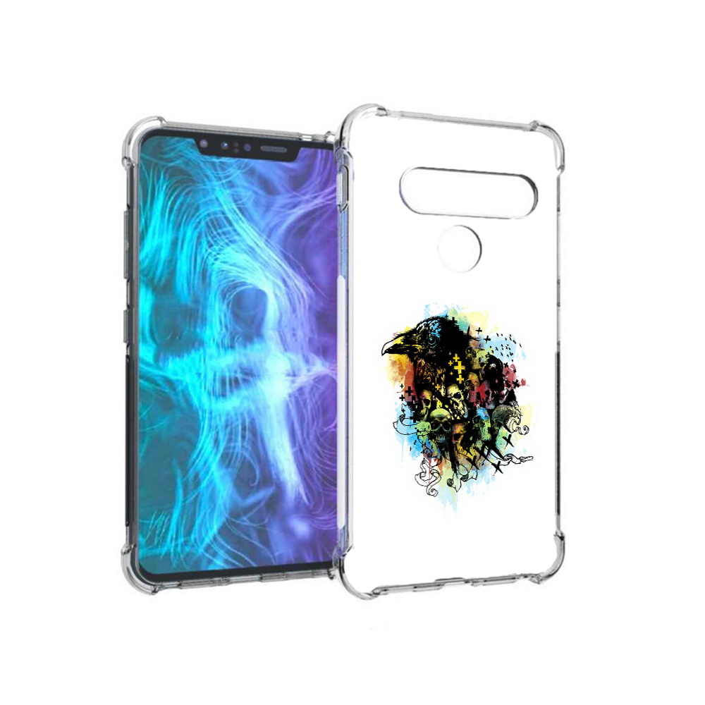 

Чехол MyPads Tocco для LG G8 ворон и черепа (PT135945.77.273), Tocco
