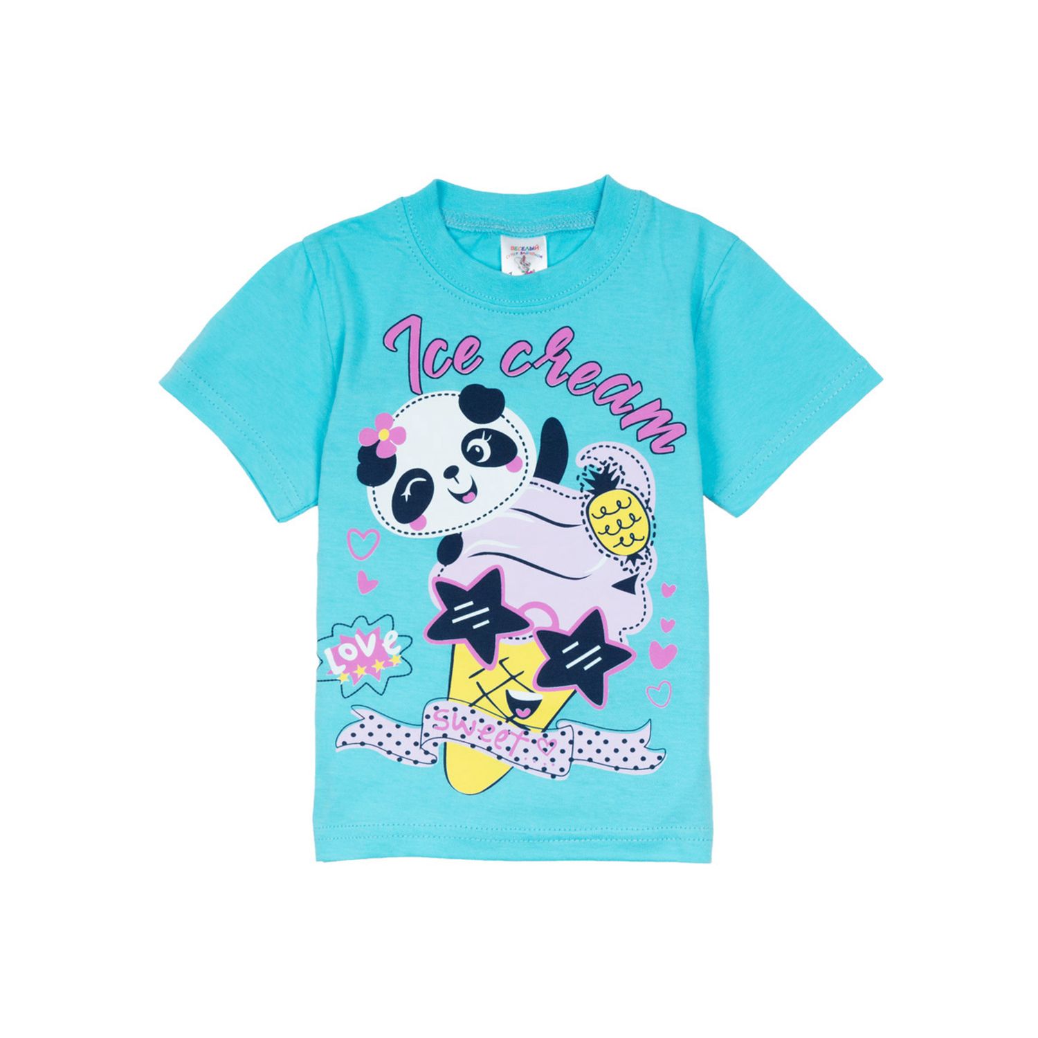 

Футболка Sladikmladik Ice cream бирюзовый р.80, GL001257439