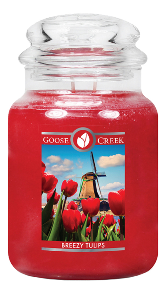 фото Ароматическая свеча goose creek breezy tulips (свежие тюльпаны) свеча 680г