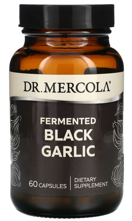 

Витамины и минералы для спортсменов Dr. Mercola Fermented Black Garlic 60 капсул