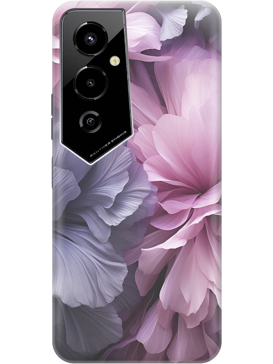 

Силиконовый чехол на Tecno Pova 4 Pro с рисунком "Розово-фиолетовые цветы", Розовый;фиолетовый, 20000601