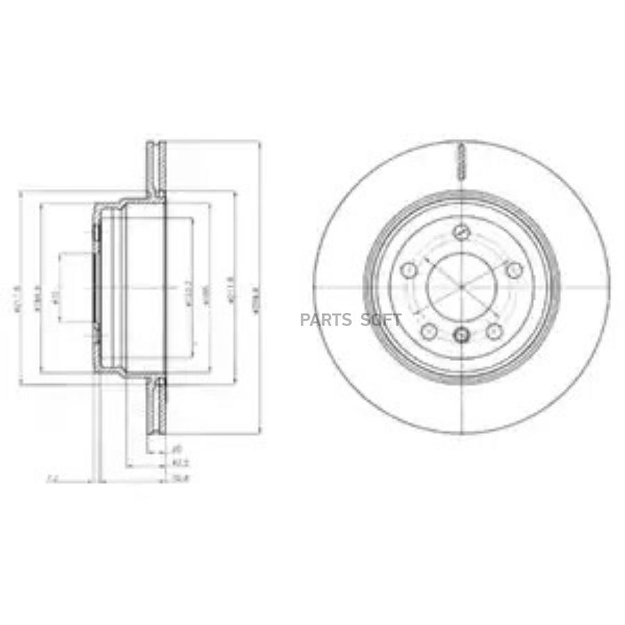 

Тормозной диск DELPHI BG4168