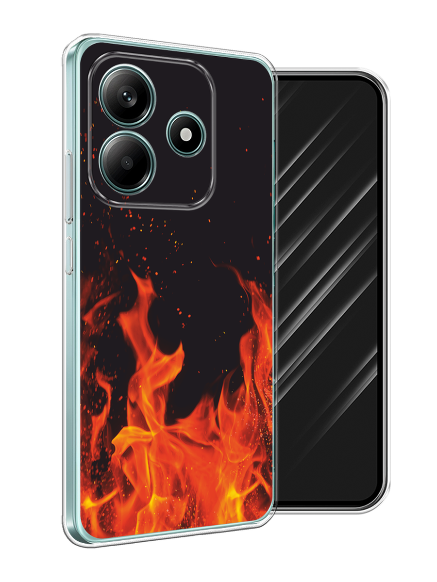 

Чехол Awog на Xiaomi Redmi Note 14 5G "Все в огне", Оранжевый;черный, 323850-1