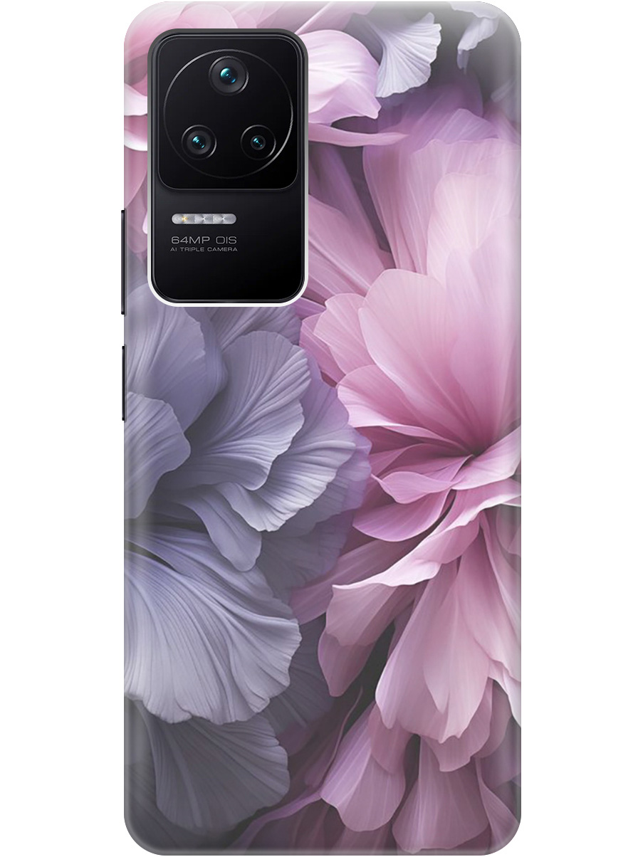 

Силиконовый чехол на Xiaomi Poco F4 с рисунком "Розово-фиолетовые цветы", Розовый;фиолетовый, 20000488