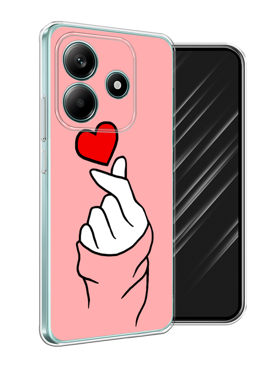 

Чехол Awog на Xiaomi Redmi Note 14 5G "Милое сердечко", Белый;красный;черный, 323850-1