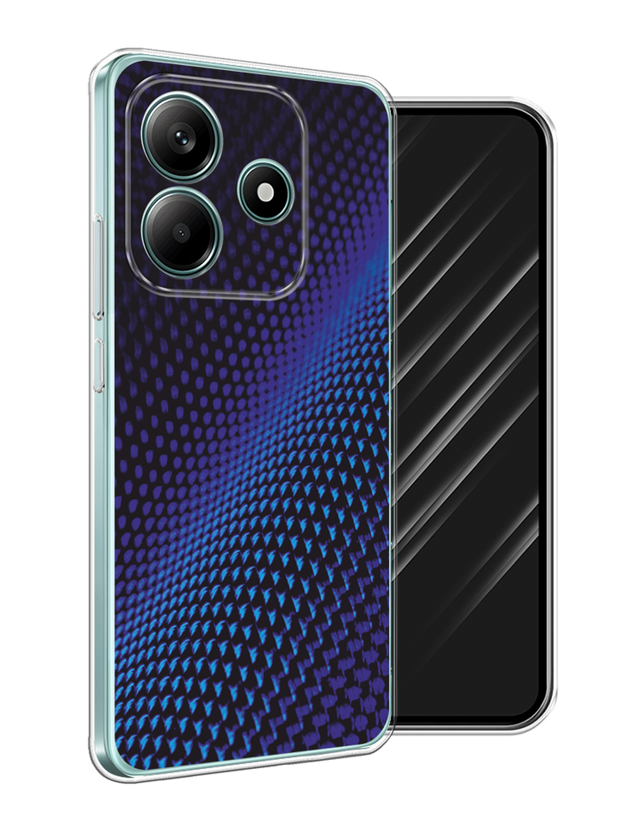 

Чехол Awog на Xiaomi Redmi Note 14 5G "Синий карбон", Черный;синий, 323850-1