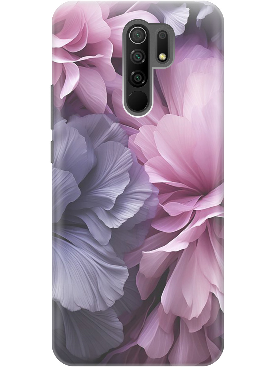 

Силиконовый чехол на Xiaomi Redmi 9 с рисунком "Розово-фиолетовые цветы", Розовый;фиолетовый, 20000748