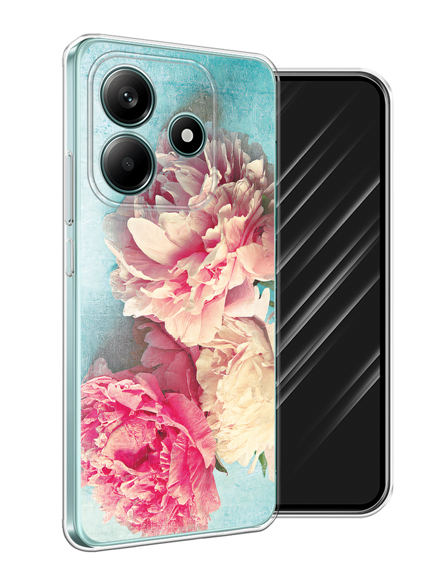 

Чехол Awog на Xiaomi Redmi Note 14 5G "Пионы new", Бирюзовый, 323850-1